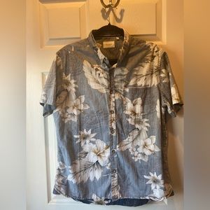 7 Diamonds Tropic Blue Casual Button Up